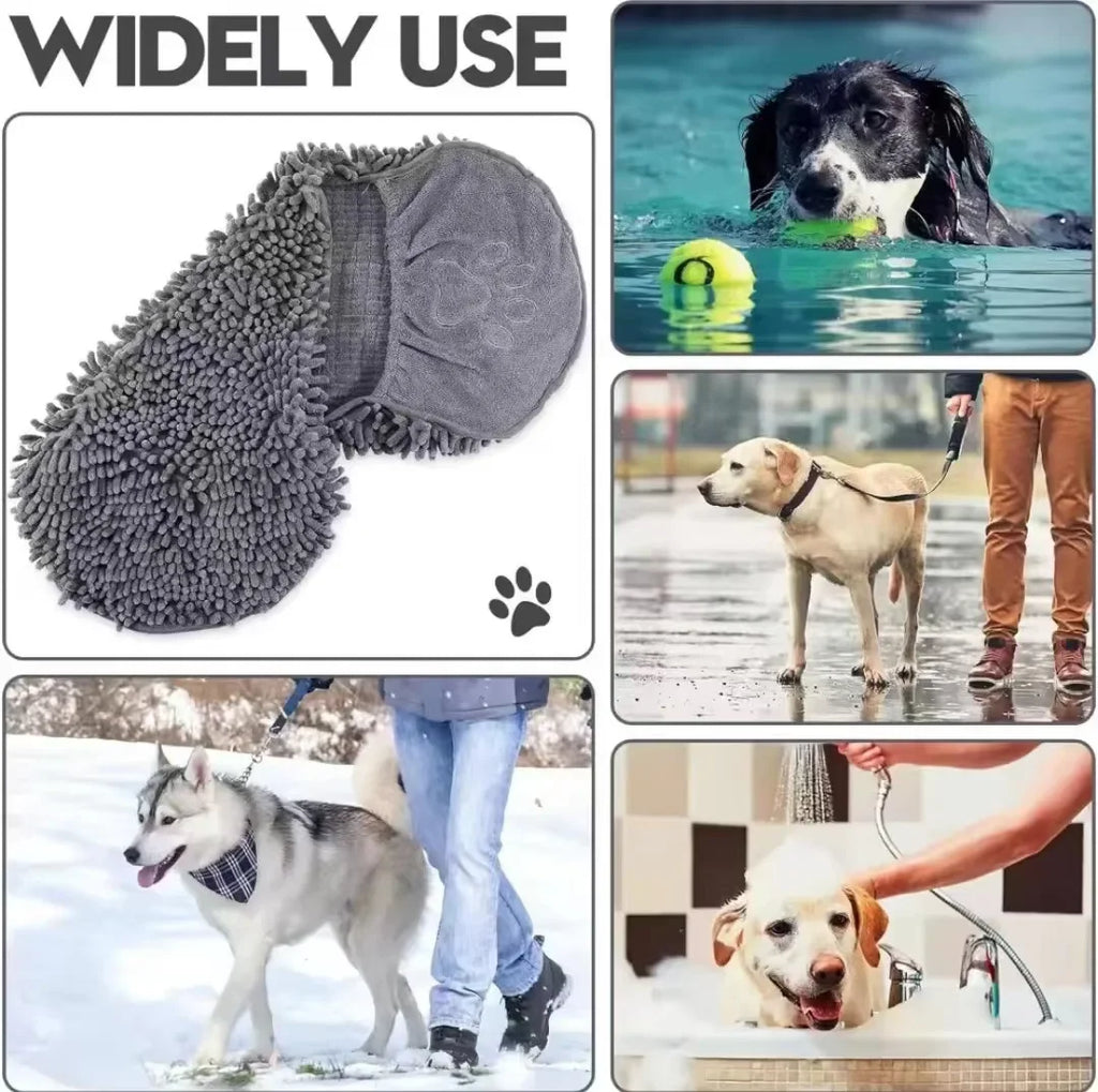 Chic Quick-Dry Pet Wrap