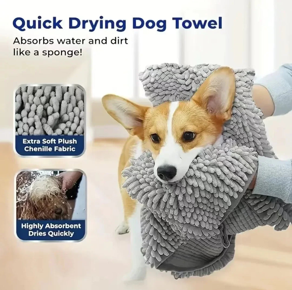 Chic Quick-Dry Pet Wrap