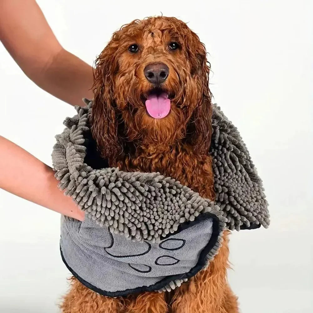 Chic Quick-Dry Pet Wrap